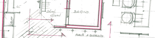 Parrucchiere Gambassi, schizzo pianta